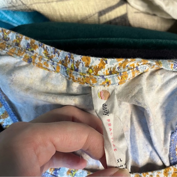 ANTHROPOLOGIE Daily Practice Purple Motiff Treasure Dress Womens XL Sleeveless - Picture 6 of 8